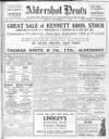 Aldershot News Friday 17 September 1920 Page 1