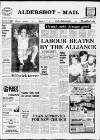 Aldershot News Tuesday 09 October 1984 Page 1