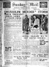 Sunday Mail (Glasgow) Sunday 27 February 1938 Page 1