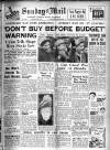 Sunday Mail (Glasgow) Sunday 23 January 1949 Page 1