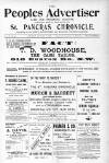 St. Pancras Chronicle, People's Advertiser, Sale and Exchange Gazette Saturday 13 January 1900 Page 1