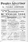 St. Pancras Chronicle, People's Advertiser, Sale and Exchange Gazette Saturday 20 January 1900 Page 1