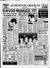 Accrington Observer and Times Friday 22 January 1988 Page 1
