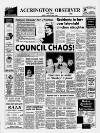 Accrington Observer and Times Friday 29 January 1988 Page 1