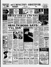 Accrington Observer and Times Friday 09 December 1988 Page 1
