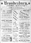 Brondesbury, Cricklewood & Willesden Green Advertiser Friday 18 March 1892 Page 1