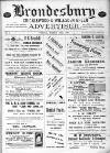 Brondesbury, Cricklewood & Willesden Green Advertiser Friday 25 March 1892 Page 1