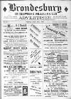 Brondesbury, Cricklewood & Willesden Green Advertiser Friday 20 May 1892 Page 1
