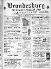 Brondesbury, Cricklewood & Willesden Green Advertiser Friday 09 September 1892 Page 1