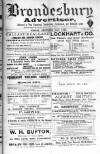 Brondesbury, Cricklewood & Willesden Green Advertiser Friday 23 December 1892 Page 1
