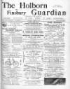 Holborn and Finsbury Guardian Saturday 20 June 1891 Page 1