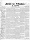 Financial Standard Saturday 12 September 1891 Page 1