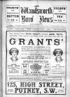 Wandsworth Borough News Friday 06 February 1914 Page 1