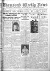 Thomson's Weekly News Saturday 01 September 1917 Page 1