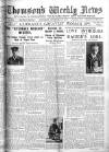 Thomson's Weekly News Saturday 29 September 1917 Page 1