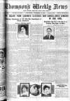 Thomson's Weekly News Saturday 12 November 1921 Page 1