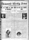 Thomson's Weekly News Saturday 21 November 1925 Page 1