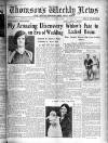 Thomson's Weekly News Saturday 08 August 1931 Page 1