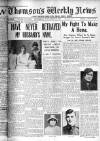 Thomson's Weekly News Saturday 28 November 1931 Page 1