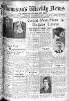Thomson's Weekly News Saturday 02 September 1933 Page 1