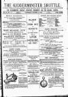 Kidderminster Times and Advertiser for Bewdley & Stourport Saturday 21 October 1876 Page 1