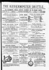 Kidderminster Times and Advertiser for Bewdley & Stourport Saturday 04 November 1876 Page 1