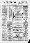Harrow Gazette Saturday 06 February 1875 Page 1