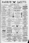 Harrow Gazette Saturday 27 February 1875 Page 1