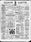 Harrow Gazette Saturday 09 December 1876 Page 1