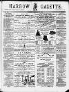 Harrow Gazette Saturday 16 December 1876 Page 1