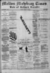 Melton Mowbray Times and Vale of Belvoir Gazette Friday 21 September 1900 Page 1