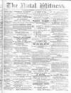 Natal Witness Saturday 23 March 1878 Page 1