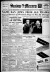 Birmingham Weekly Mercury Sunday 13 November 1938 Page 1