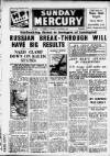 Birmingham Weekly Mercury Sunday 25 January 1942 Page 1