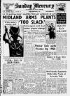 Birmingham Weekly Mercury Sunday 28 September 1952 Page 1