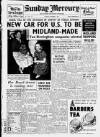 Birmingham Weekly Mercury Sunday 05 October 1952 Page 1
