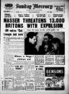Birmingham Weekly Mercury Sunday 25 November 1956 Page 1