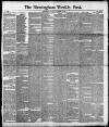 Birmingham Weekly Post Saturday 24 November 1888 Page 1