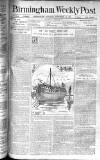 Birmingham Weekly Post Saturday 15 November 1902 Page 1