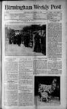 Birmingham Weekly Post Saturday 03 September 1910 Page 1