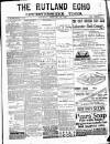 Rutland Echo and Leicestershire Advertiser Saturday 26 February 1887 Page 1