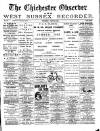 Chichester Observer Wednesday 28 August 1889 Page 1
