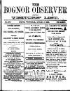 Bognor Regis Observer Wednesday 16 January 1878 Page 1