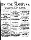 Bognor Regis Observer Wednesday 30 January 1878 Page 1