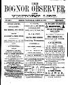 Bognor Regis Observer Wednesday 13 March 1878 Page 1