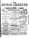 Bognor Regis Observer Wednesday 01 May 1878 Page 1