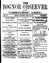 Bognor Regis Observer Wednesday 22 May 1878 Page 1