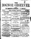 Bognor Regis Observer Wednesday 19 June 1878 Page 1