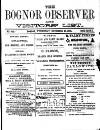 Bognor Regis Observer Wednesday 13 November 1878 Page 1