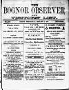 Bognor Regis Observer Wednesday 08 January 1879 Page 1